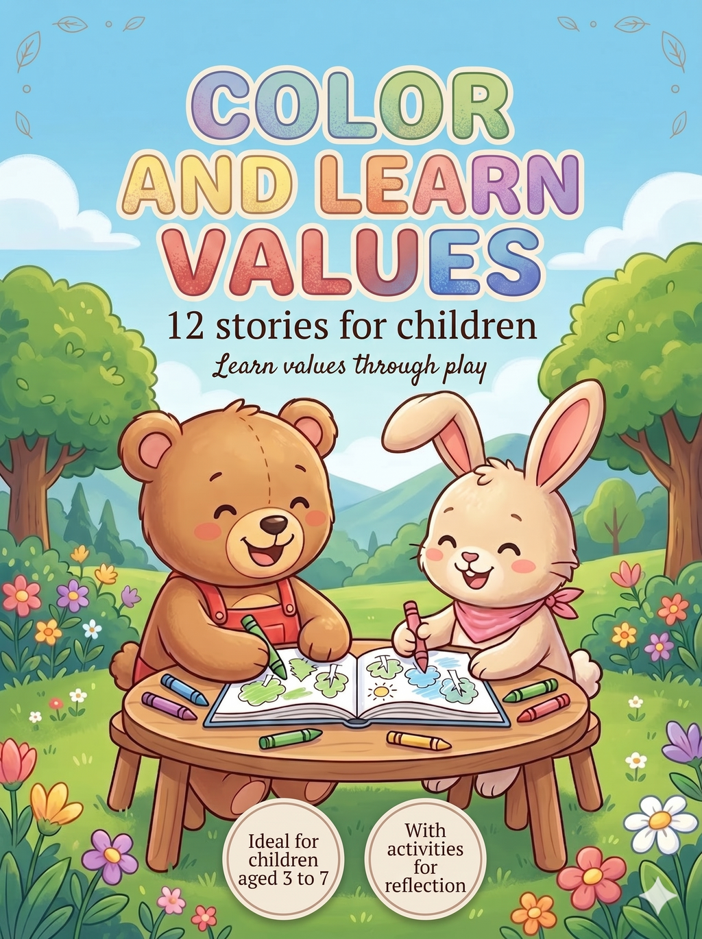 Cuentos con Valores para Niños | Para Padres y Profesores — 12 Historias + Colorear