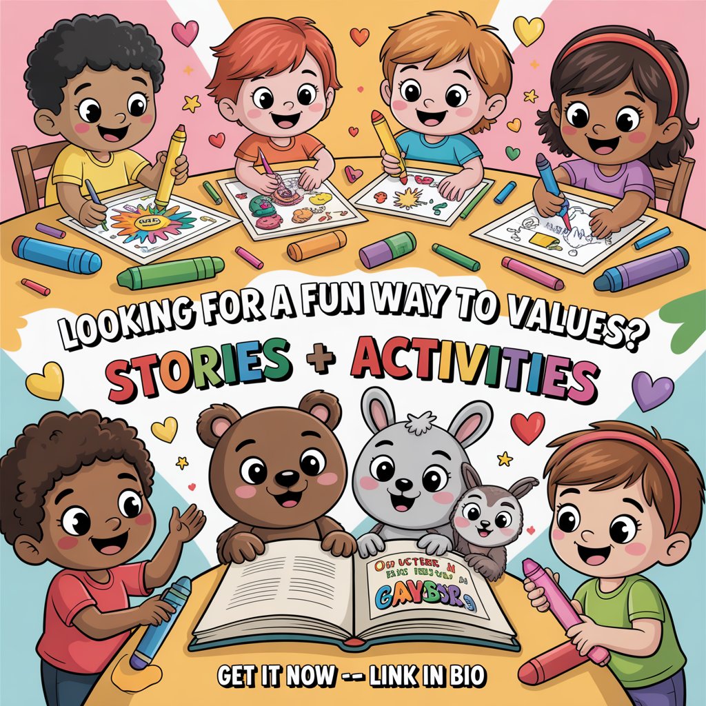 Cuentos con Valores para Niños | Para Padres y Profesores — 12 Historias + Colorear